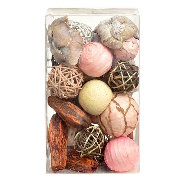 Pink & Red Dried Bowl Filler Orbs