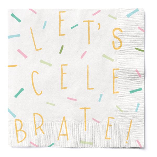 20-Count Birthday Balloons Lunch Napkins
