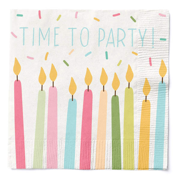 20-Pack Birthday Cocktail Napkins