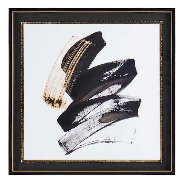 Crosby St. Glass Framed Abstract Print Wall Art, 25"