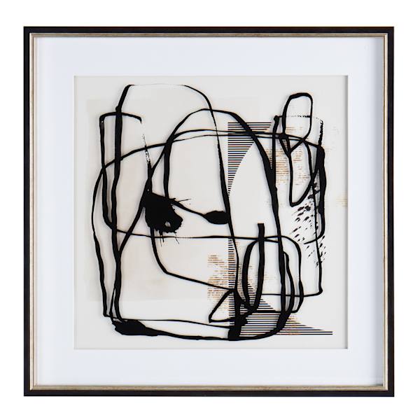 Crosby St. Glass Framed Abstract Print Wall Art, 25"
