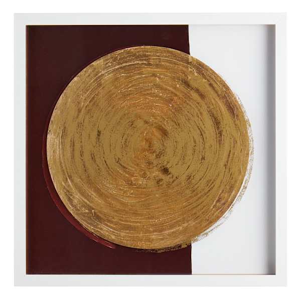 Crosby St. Glass Framed Circle Print Wall Art, 29"