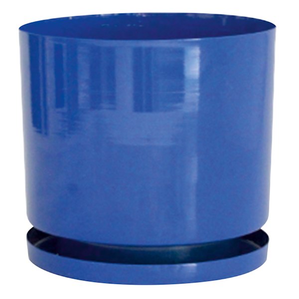 Sunny Club Blue Metal Outdoor Planter, Medium