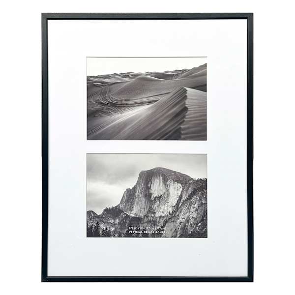 2-Opening Black Thin Collage Picture Frame, 11x14