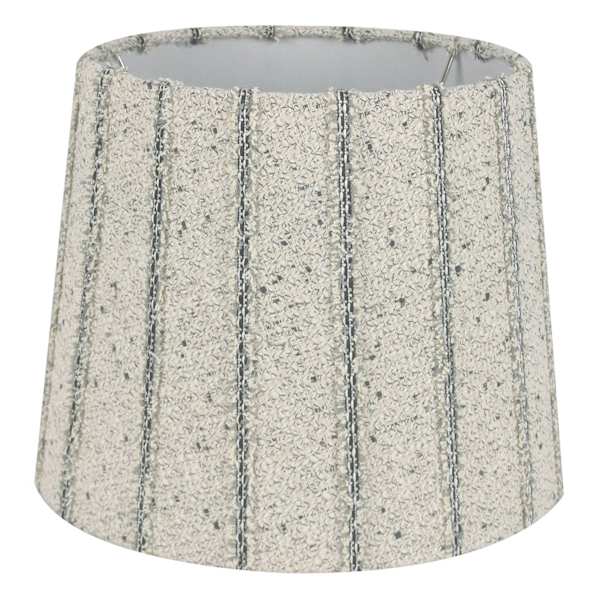 Found & Fable Striped Textured Medium Table Lamp Shade, 12x14x10