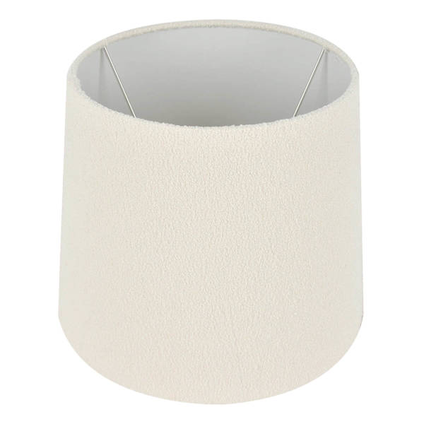 Crosby St. White Boucle Small Table Lamp Shade, 9x11x9