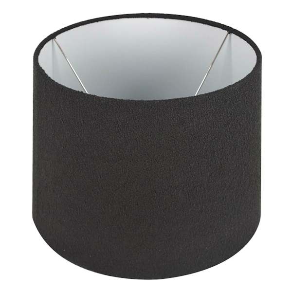 Crosby St. Black Boucle Medium Table Lamp Shade, 12x14x10