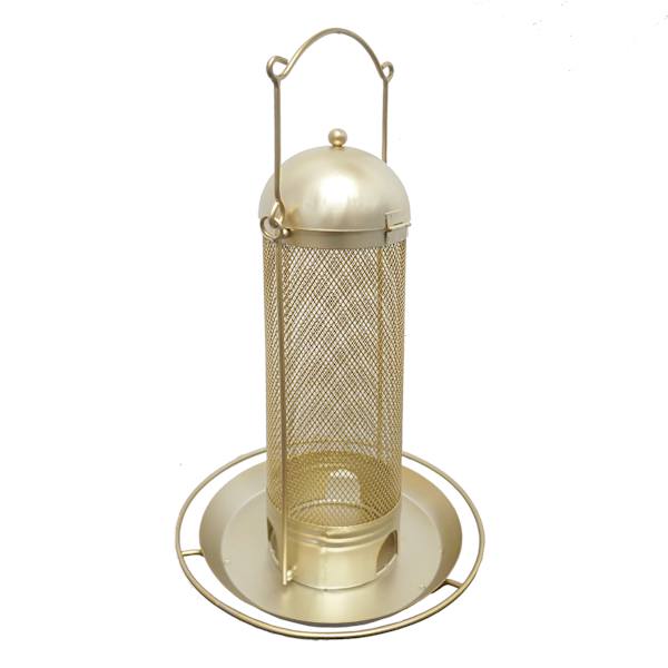 Found & Fable Gold Mesh Bird Feeder, 13"