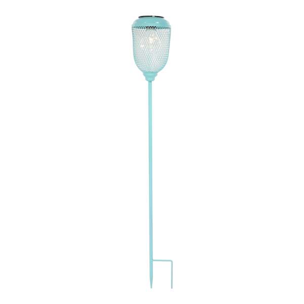 Blue Metal Solar Yard Stake, 32"