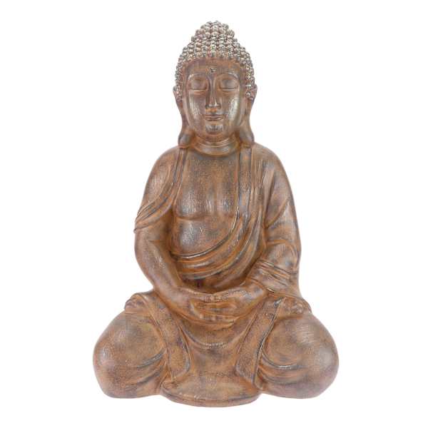 Found & Fable Buddha Outdoor Garden Statue, 24"