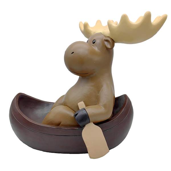 Moose Outdoor Garden Statue, 14"