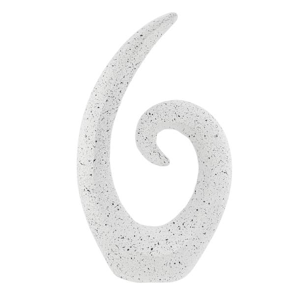Crosby St. Modern Swirl Outdoor Garden Statue, 21"