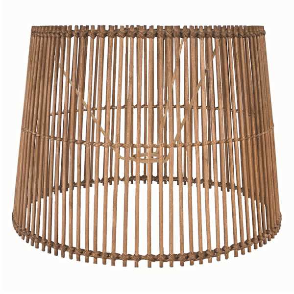 Found & Fable Natural Rattan Medium Table Lamp Shade, 12x14x10