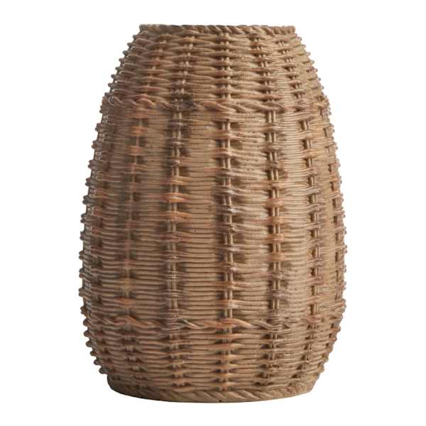 Honeybloom Brown Woven Vase, 8"