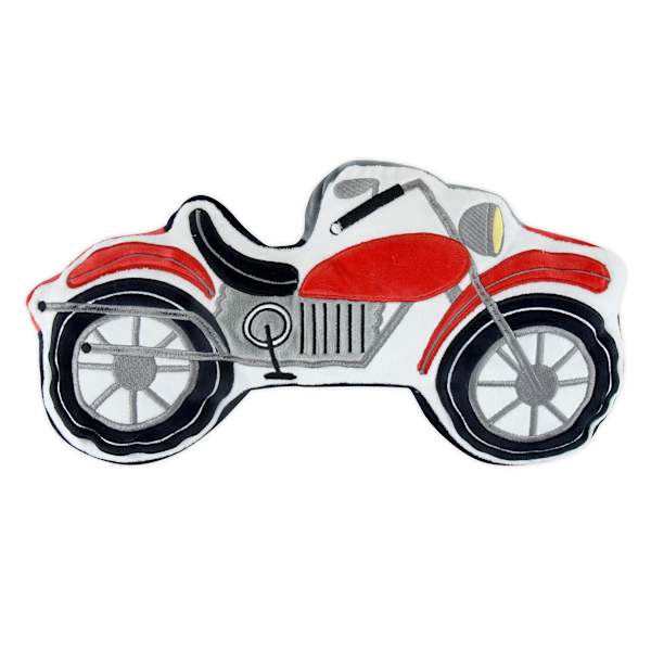 Tiny Dreamers Motorcycle Plush Pillow, 15x10