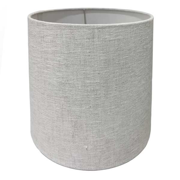 Light French Grey Tapered Small Table Drum Shade, 10x11x10