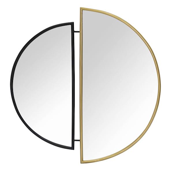 Crosby St. Metal Round Wall Mirror, 23x24
