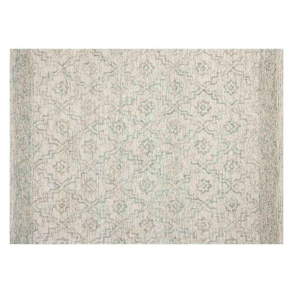 (A512) Providence Esmond Silver & Grey Floral Design Area Rug, 5x7