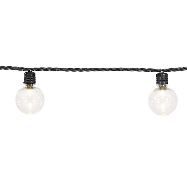 30-Count LED G40 Globe String Lights with Black Wire