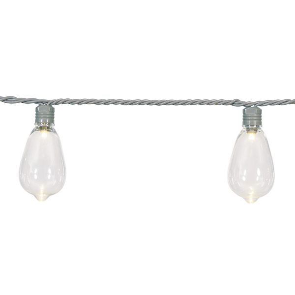 100-Count LED Edison String Lights with Grey Wire