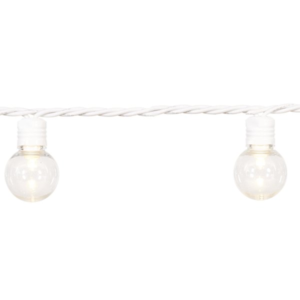 100-Count LED G30 Globe String Lights with White Wire