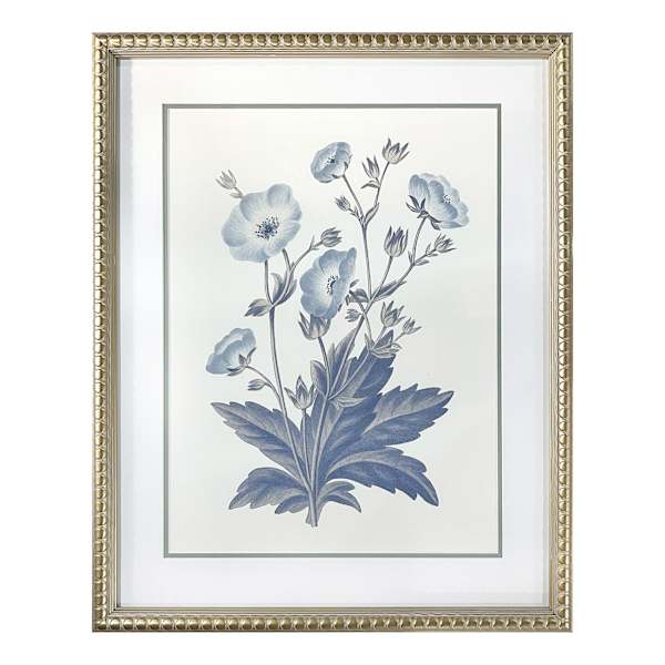 Providence Glass Framed Floral Print Wall Art, 17x21