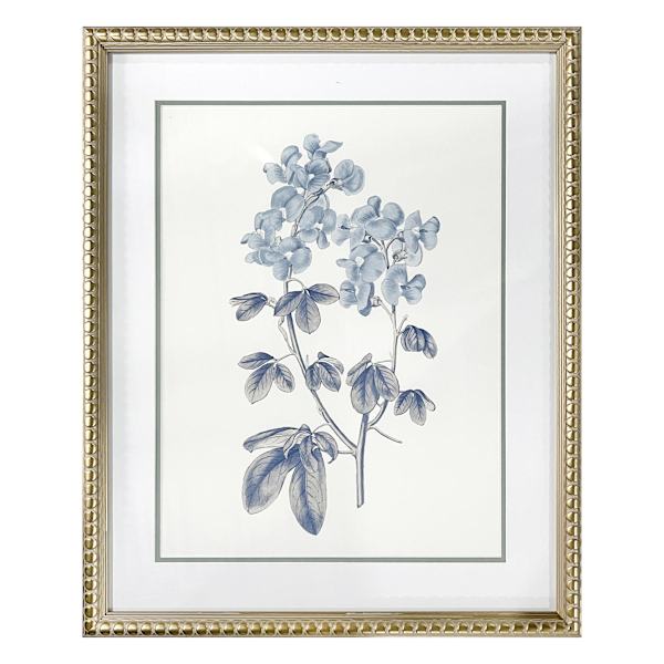 Providence Glass Framed Floral Print Wall Art, 17x21