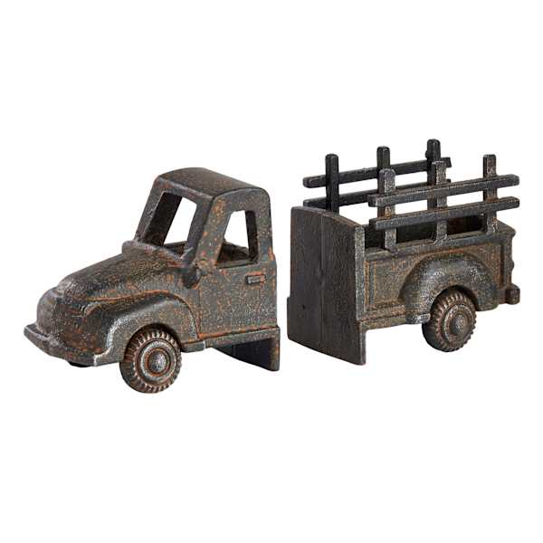 Honeybloom 2-Piece Metal Truck Bookends