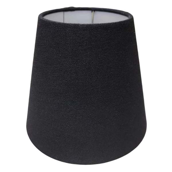 Black Tapered Extra Small Table Drum Shade, 5x8x7