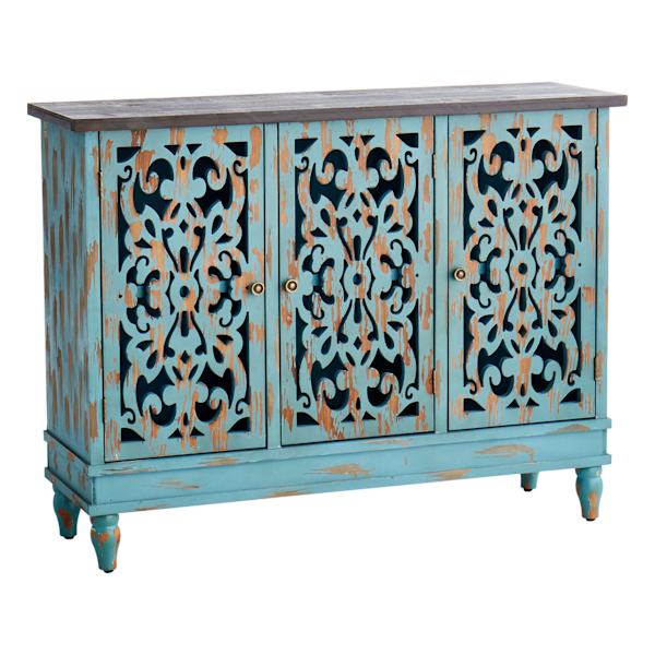 Found & Fable Northfield 3-Door Distressed Cabinet