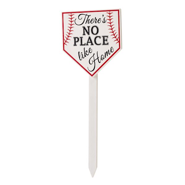 There's No Place Like Home Baseball Yard Stake, 24"
