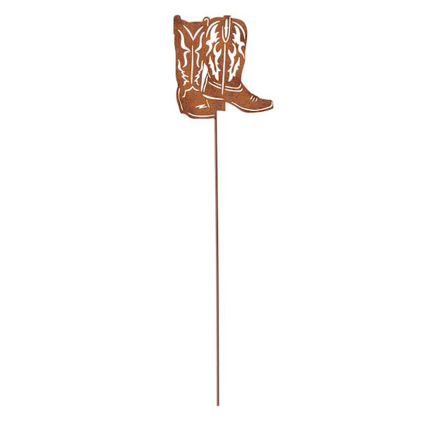 Metal Cowboy Boots Yard Pick, 16"