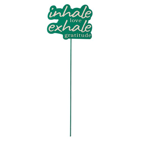 Found & Fable Inhale Love Exhale Gratitude Yard Pick, 12"