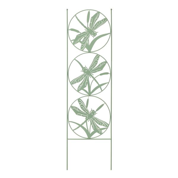 Honeybloom Dragonfly Metal Garden Trellis, 48"