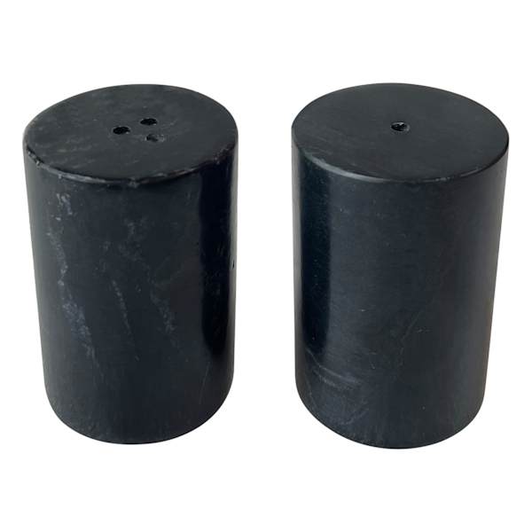 Crosby St. Black Marble Salt & Pepper Shakers