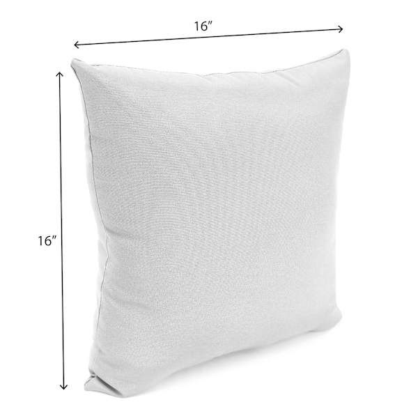 Crosby St. Sorvino Ash Premium Square Outdoor Throw Pillow, 16"