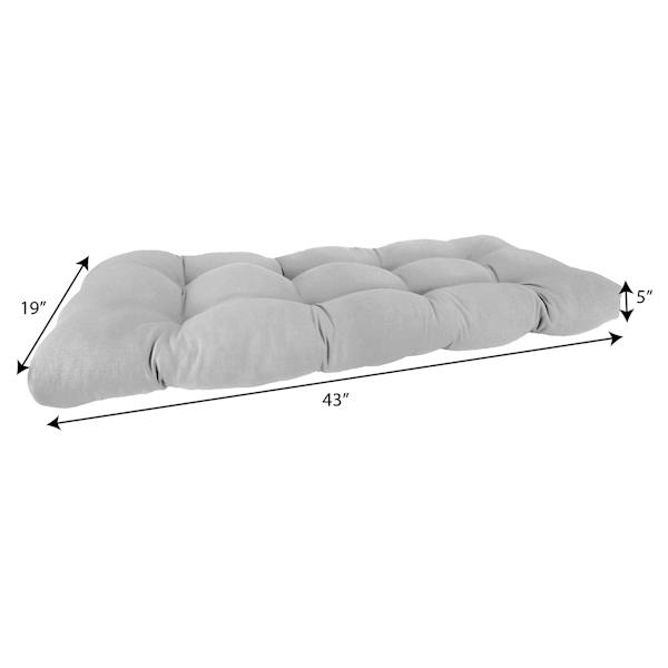 Andorra Umber Outdoor Wicker Settee Cushion