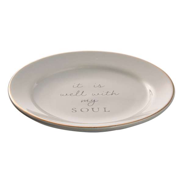 Habitat for Humanity Well With My Soul Trinket Tray, 4.5"