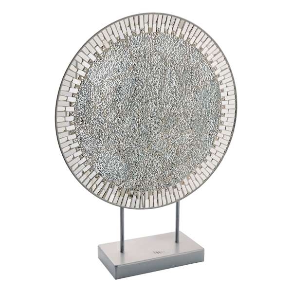 Crushed Mirror Charger on Base, 18x24