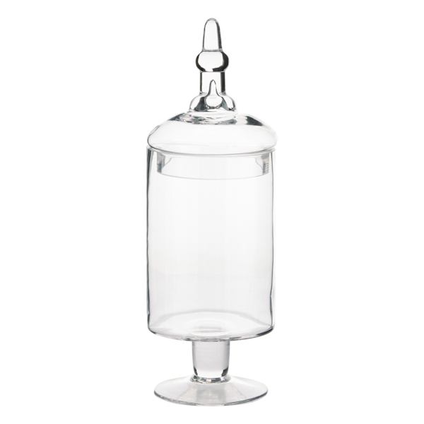 Honeybloom Clear Glass Apothecary Jar, 15"
