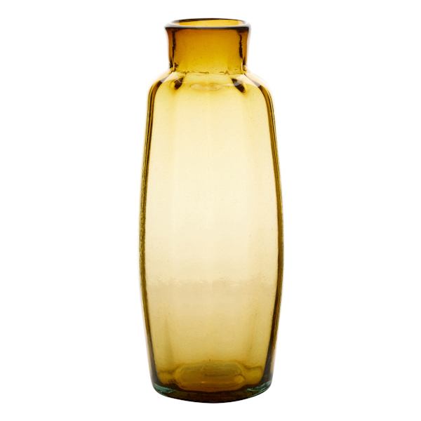 Honeybloom Tall Amber Glass Vase, 14"