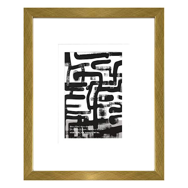 Gold Double Matted Wall Frame, 8x10