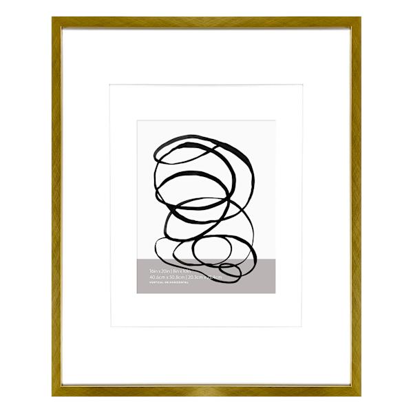 Gold Double Mat Wall Frame, 16x20