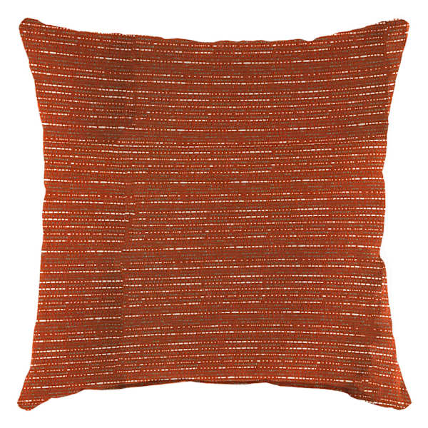 Tracey Boyd Burnt Orange Textured Square Outdoor Throw Pillow, 16"