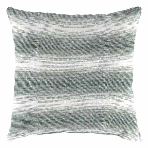 Ty Pennington Grey Textured Ombre Square Outdoor Throw Pillow, 16"