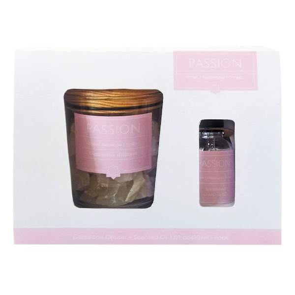 Found & Fable Passion Scented Gemstone Diffuser Oil, 1oz