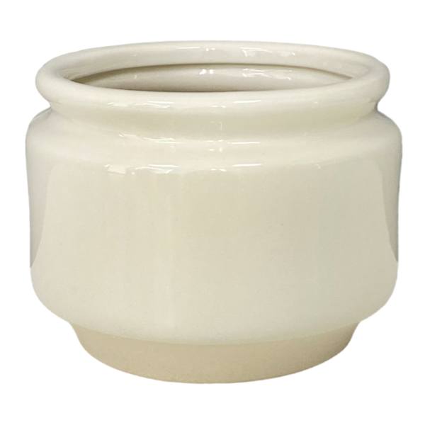 Honeybloom Indoor White Lennon Planter, 5"