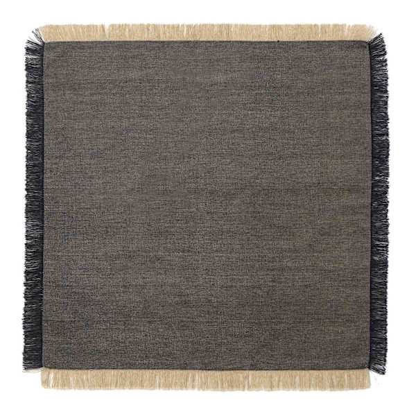 Crosby St. Set of 4 Black Fringe Cloth Napkins