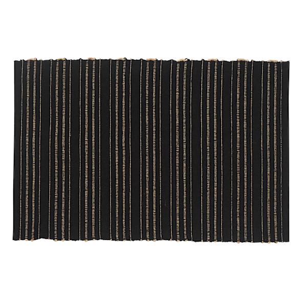 Crosby St. Black Ribbed Placemat