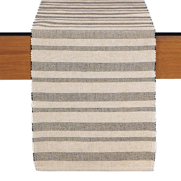 Crosby St. Natural Ribbed Table Runner, 72"